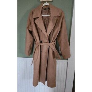 Oversized womens 10 felt trench coat
